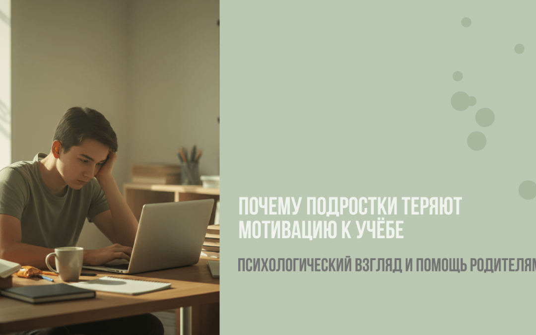 Почему подростки теряют мотивацию к учёбе: психологический взгляд и помощь родителям